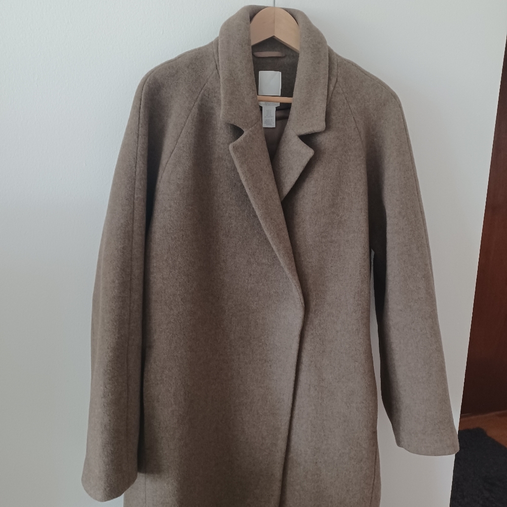 ⛔SOLD⛔🆕️ NWT H&M Wool Blend Coat in 'Brown' - Picture 13 of 16